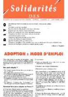 2001 09 Distilbene Reseau DES France La Lettre 27 Adoption