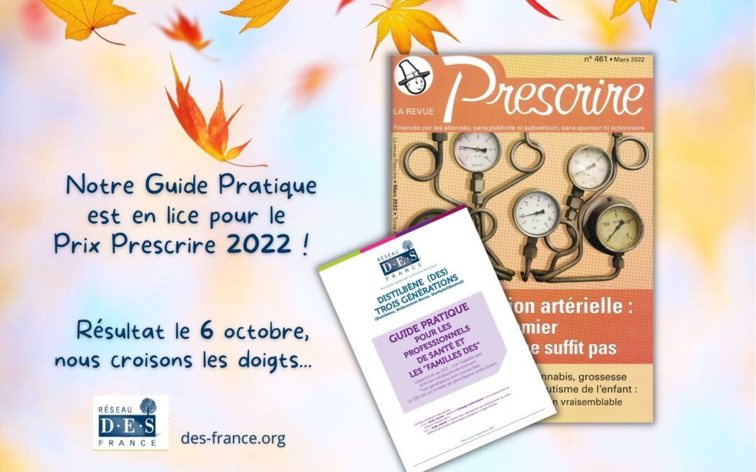 Notre Guide Pratique en lice pour le Prix Prescrire !