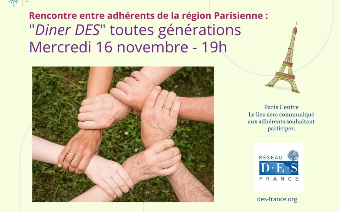 16 novembre 2022 – Rencontre entre adhérent.es de la région Parisienne