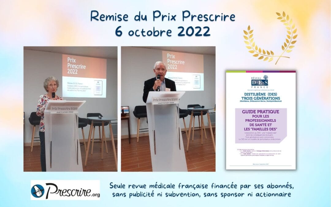 Remise du Prix Prescrire 2022 : images et vidéos