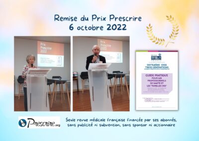 Remise du Prix Prescrire 2022 : images et vidéos