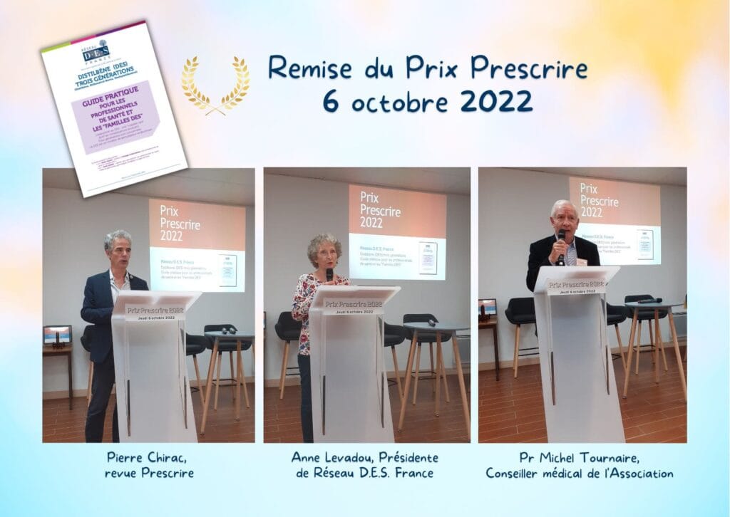 Prix Prescrire 2022 Interventions P Chirac A Levadou Pr Tournaire Distilbene Guide Pratique Reseau DES France