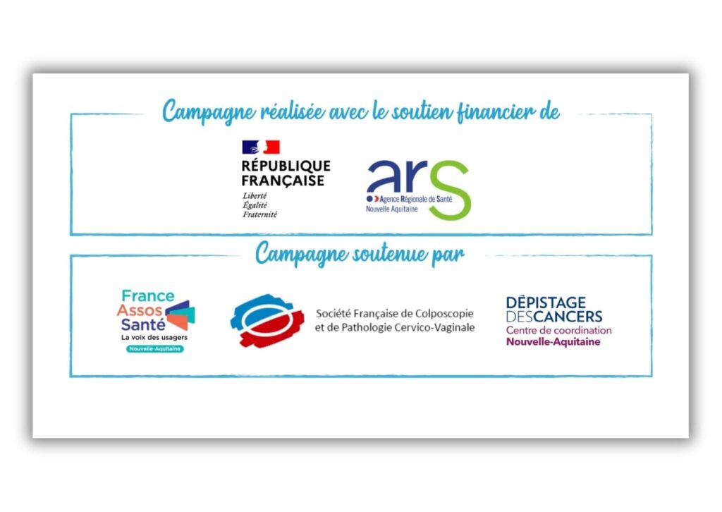 Campagne 2023 Sensibilisation Frottis Financement ARS NA Soutiens FAS NA SFCPCV CRCDC NA Distilbene Réseau DES France