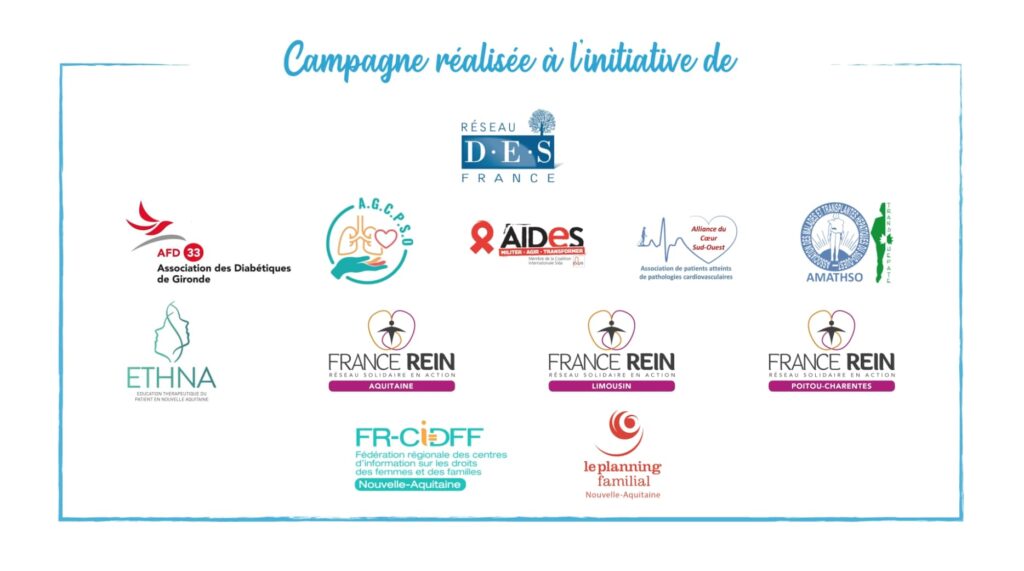 Logos Assos Partenaires 2023 Sensibilisation au dépistage du cancer col uterus Réseau DES France Distilbene
