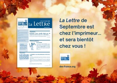 Notre journal trimestriel va bientôt arriver chez ses destinataires